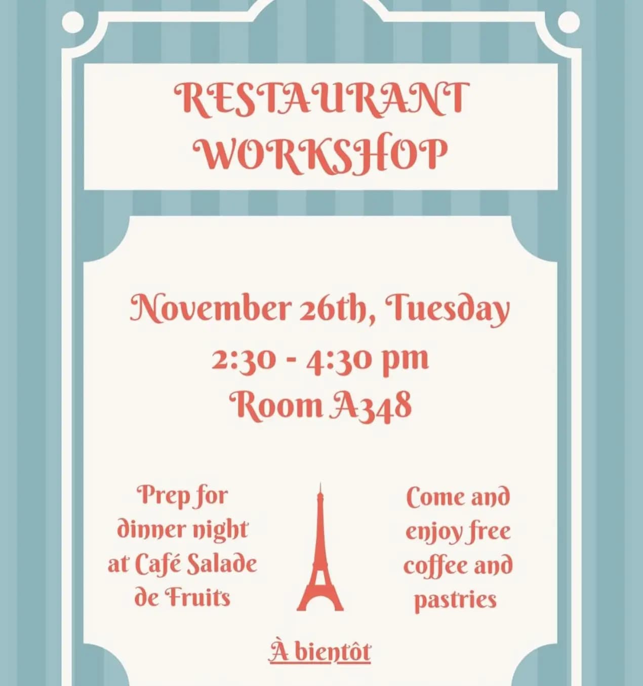 Restaurant Workshop