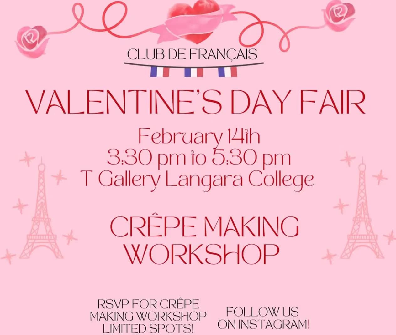 Crepe Making Workshop/Valentines Fair